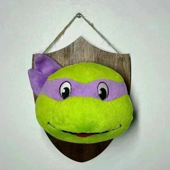 Teenage Mutant Ninja Turtles Custom Trophy Head Mount Plush Animal Wall Decor - Picture 2 of 6